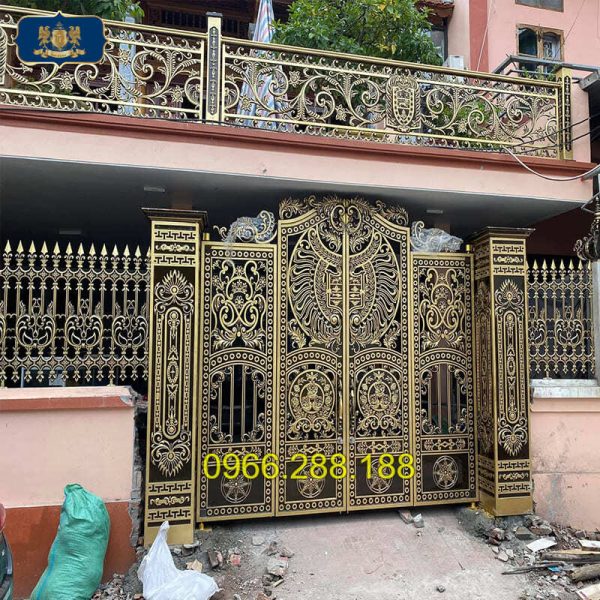 cổng nhôm đúc