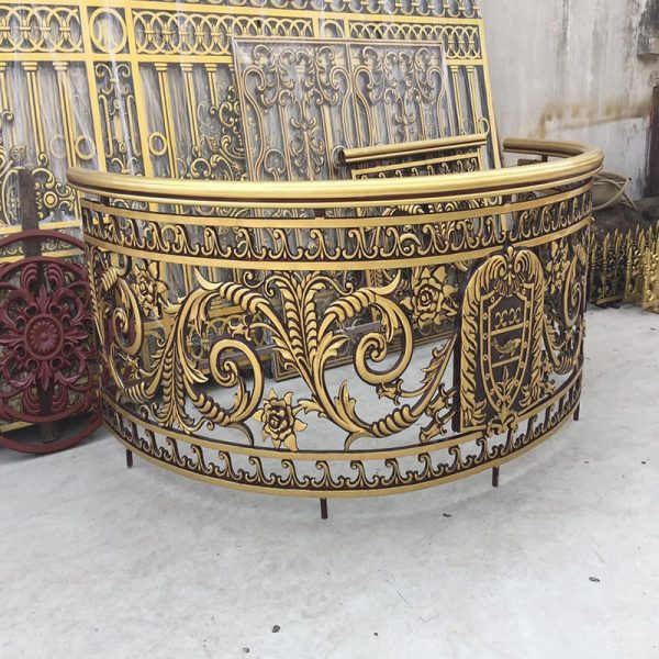 Lan can cong nhôm đúc